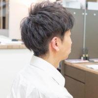 秋に向けて、メンズミディアムの束感スタイル！！！