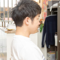 【束感ショートのビジネスライクツーブロック】