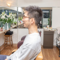 【束感ショート×ソフモヒベース】の刈り上げスタイル♪